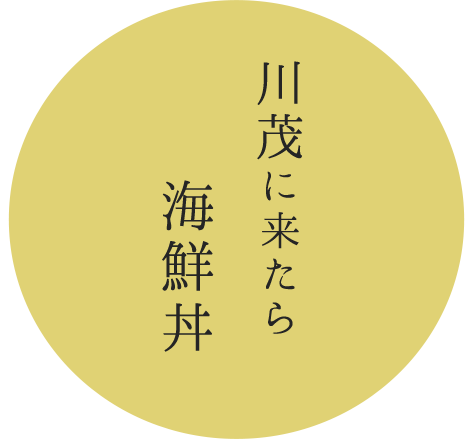 川茂に来たら海鮮丼