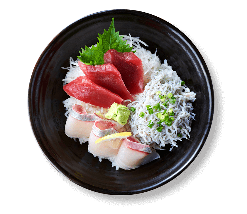 鮪カンパチしらす丼